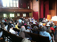Friends in worship at our annual Yearly Meeting sessions