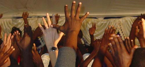 Hands in praise