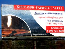 Billboard listing EPA hotline