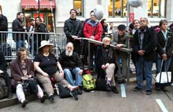 John Edminster and others at Occupy Wall Street