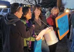 Vigil at ICE detention center