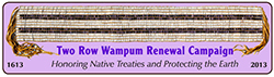 Logo of the Two Row Wampum Renewal Campaign